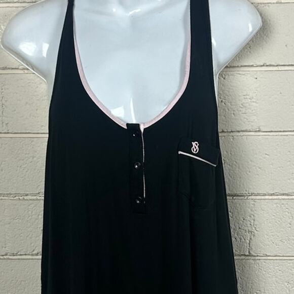 Victoria's Secret Black racerback sleepshirt nightgown size S - Picture 7 of 8